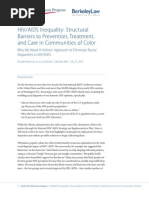 Download HIVAIDS Inequality Structural Barriers to Prevention Treatment and Care in Communities of Color by Center for American Progress SN101240769 doc pdf