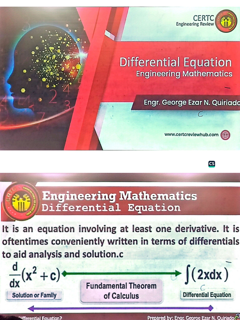 Differential Equations 1 11-25-2025 | PDF