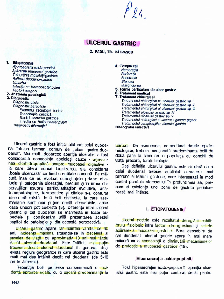 24 Ulcerul Gastric | PDF