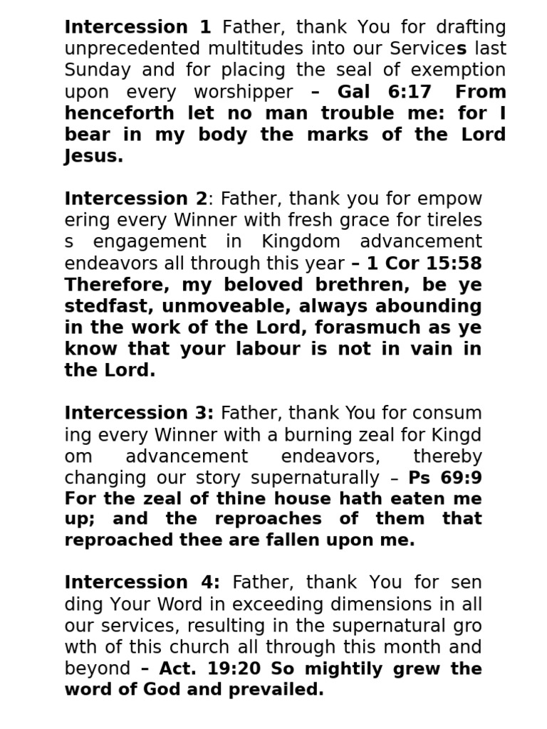 Intercession 2 | PDF