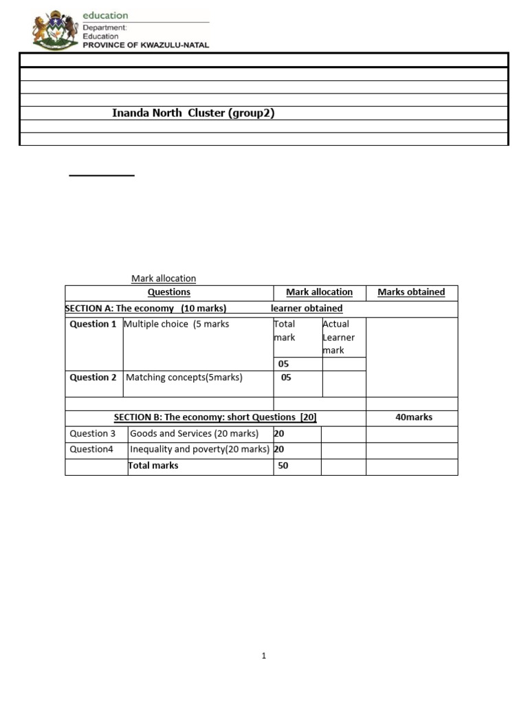 Grade7 Cluster Paper | PDF | Economic Inequality | Discrimination ...