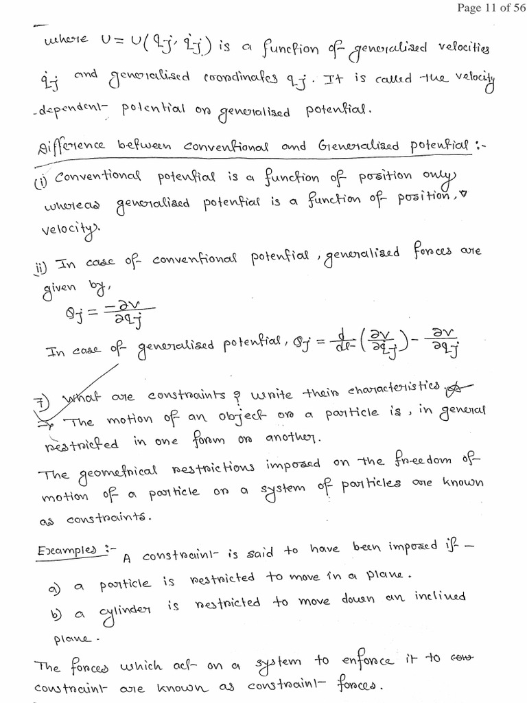 Classical Mechanics Notes 2nd10 | PDF