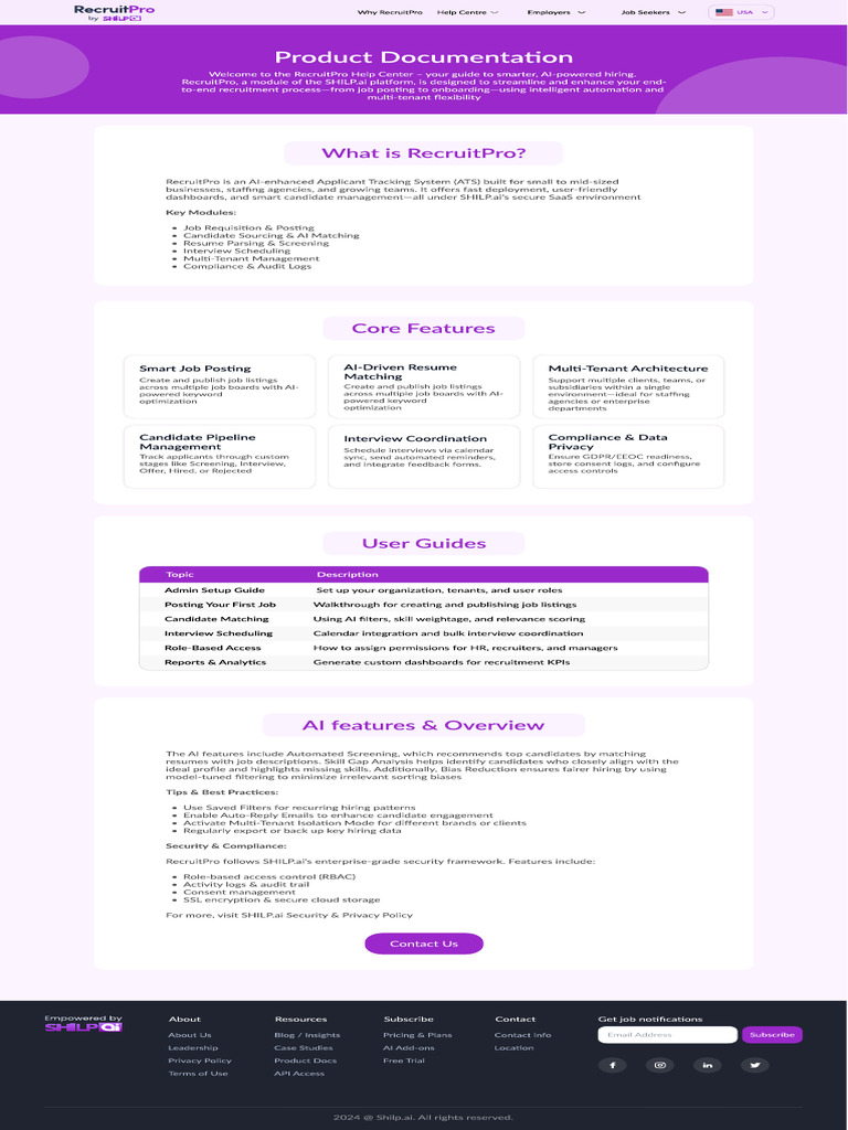 Product Documentation | PDF | Résumé | Information Technology