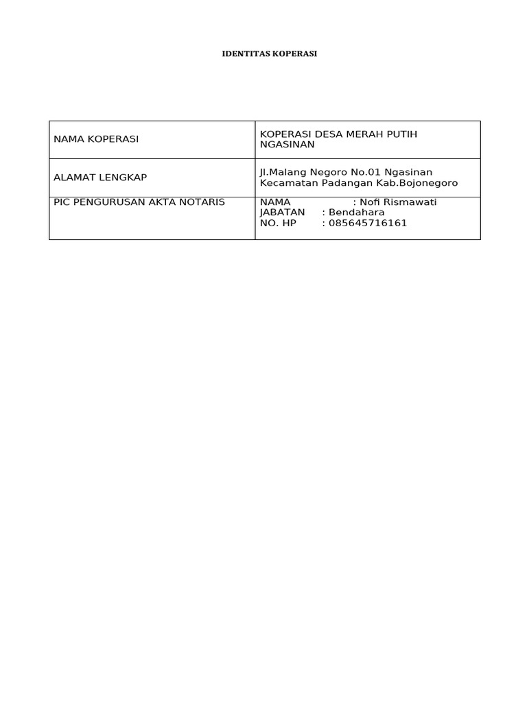 Format Lampiran Berkas Pengajuan Notaris Ngasinan-1 | PDF