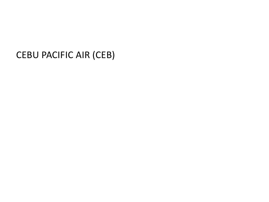 Cebu Pacific Airline (CEB) | PDF | Low Cost Carrier | Airlines