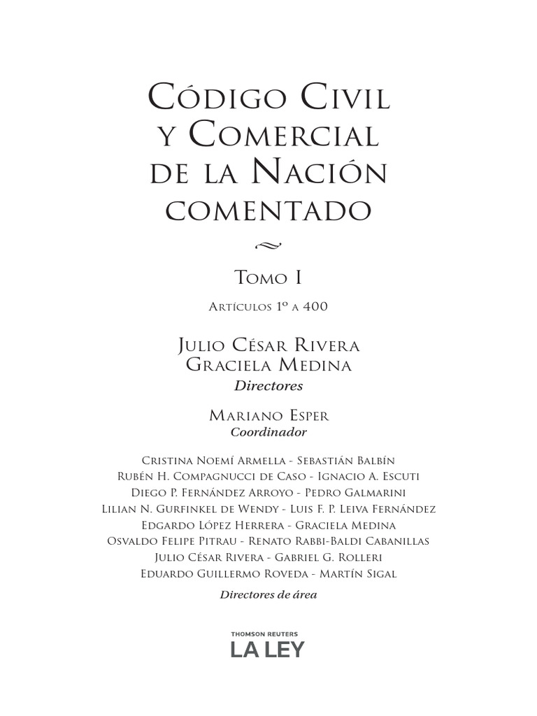 Codigo Civil y ComerCial de La NaCioN | PDF | Caso de ley | Sentencia (ley)
