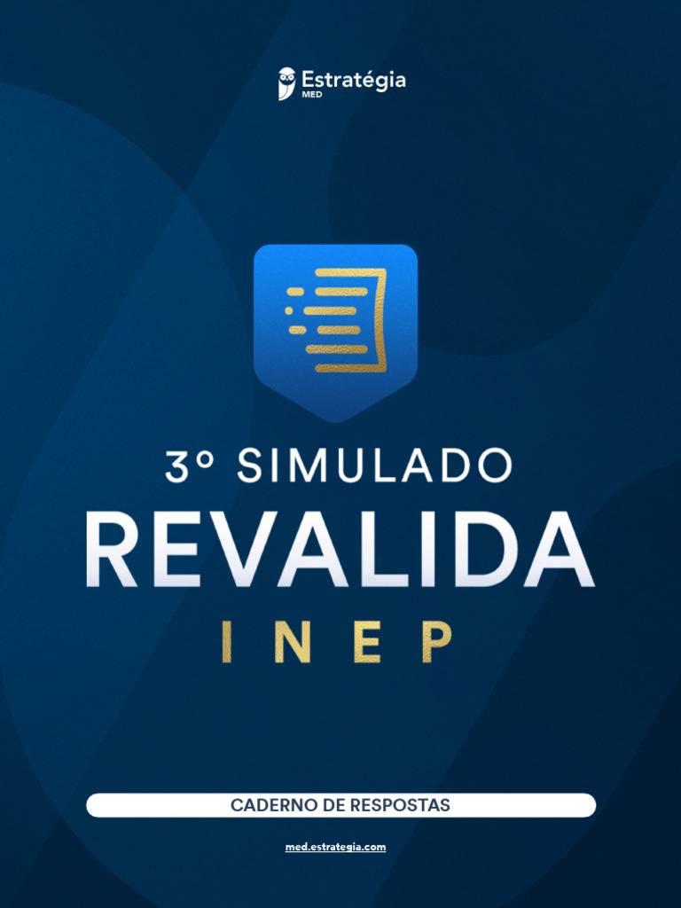3o-Simulado-Revalida-INEP Caderno de Respostas | PDF | Anemia | Hipertensão