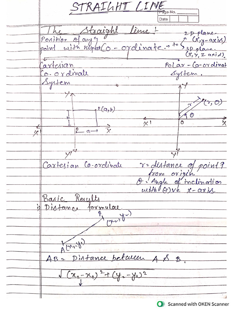 The Straight Lines (Notes) | PDF
