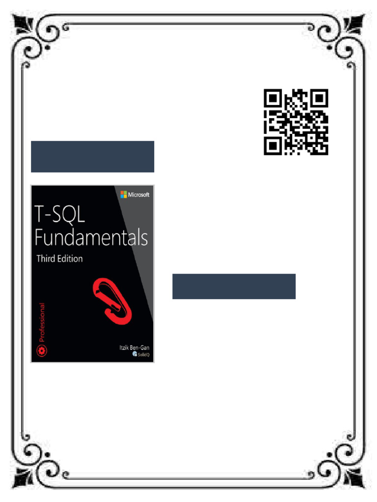 T SQL Fundamentals Itzik Ben-Gan Ebook Synced Digital Version | PDF ...