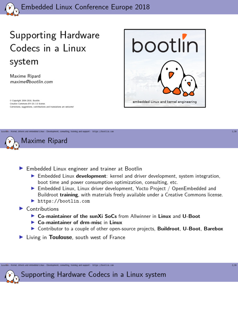 Supporting Hardware Codecs in A Linux System Maxime Ripard Bootlin ...