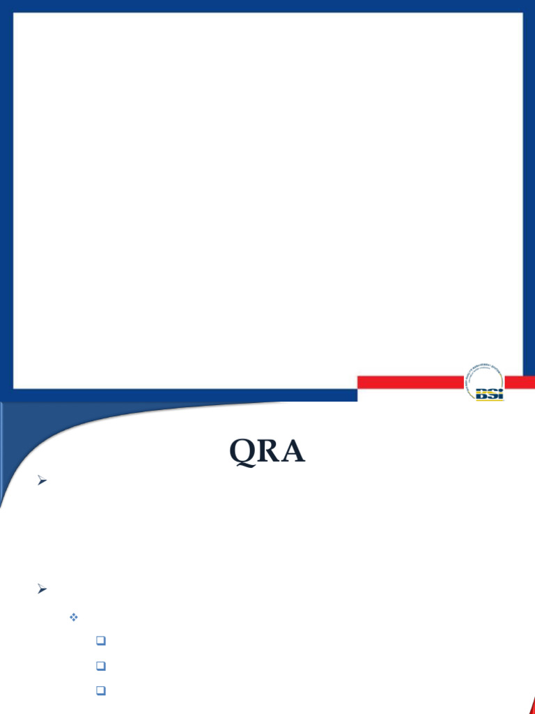 QRA Quantative Risk Assesment | PDF | Risk | Risk Assessment