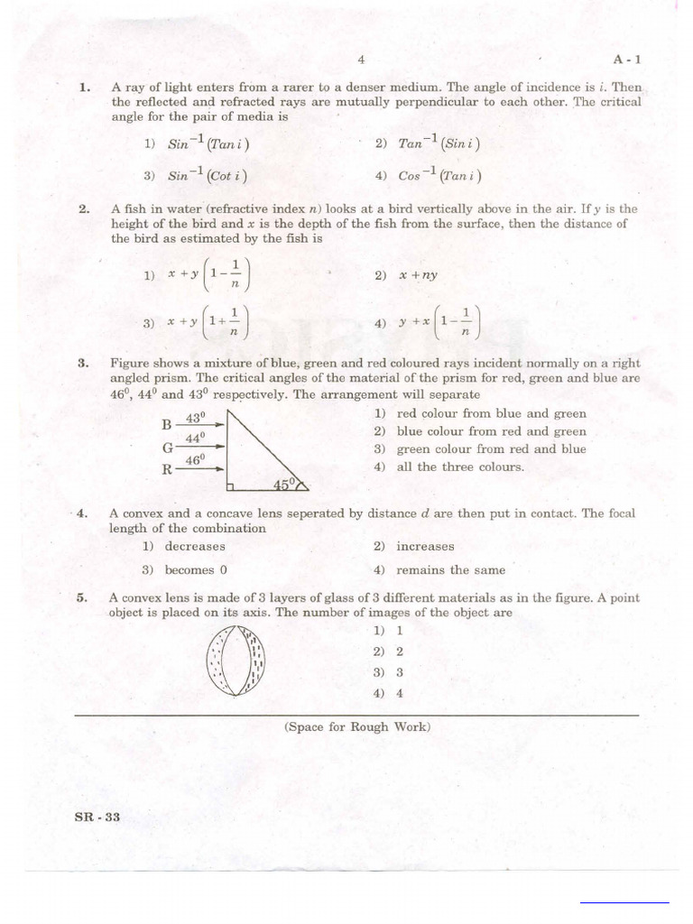 COMEDK UGET Physics Sample Paper 1 | PDF