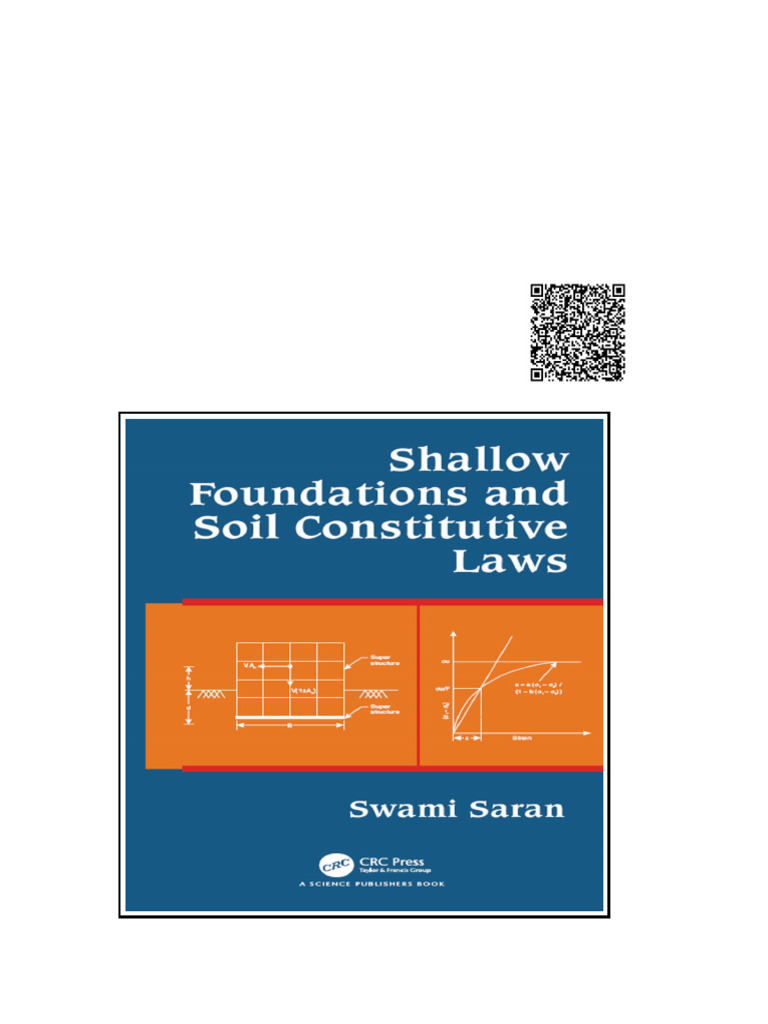 Shallow Foundations and Soil Constitutive Laws Swami Saran | PDF