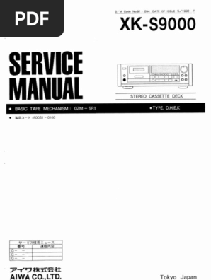 シ*ー様 ​フルセットAIWA XK-S9000 リモコン・説明書付 通電済　ジ Aiwa XK S9000 Service Manual | PDF