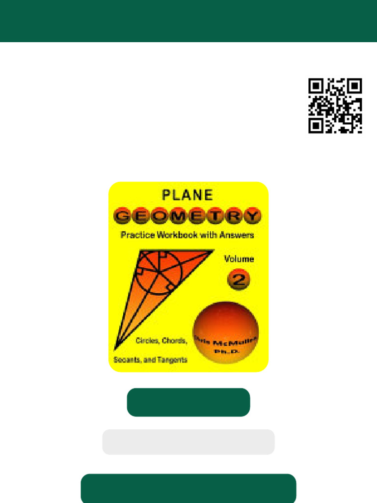 Plane Geometry Practice Workbook With Answers Volume 2 Circles Chords ...