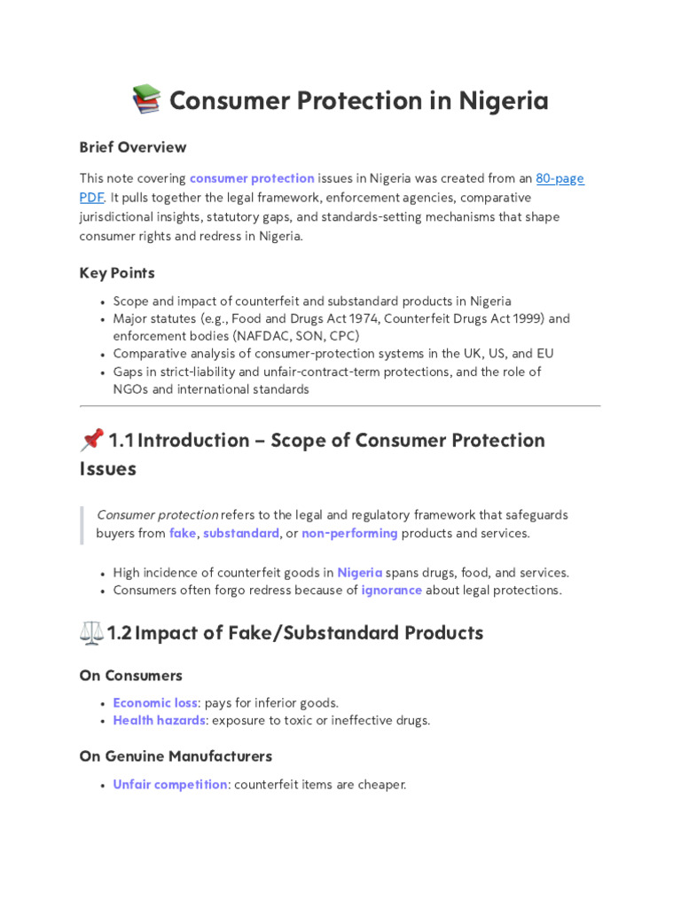 Law of Consumer Protection | PDF | Consumer Protection | Standardization