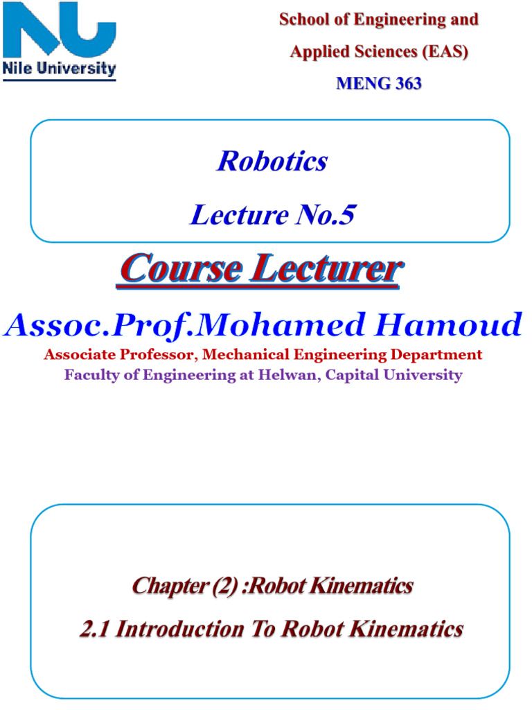 Lect 5 - Int - RK - 26 | PDF | Coordinate System | Rotation
