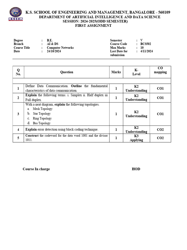 CN Assignment | PDF | Computing | Computer Science