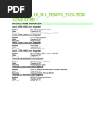 Emploi Du Temps FST 2e Semestre 2025 2026 | PDF | Physique | Chimie