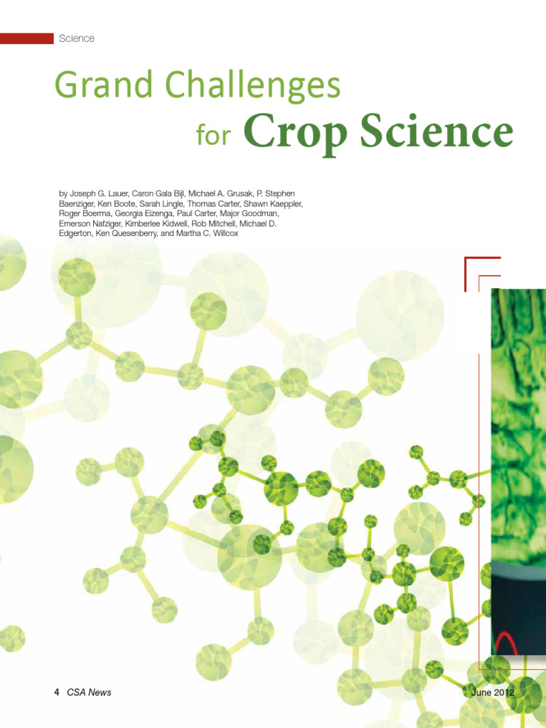 Grand Challenges for Crop Science (2) | PDF | Plant Breeding | Agriculture