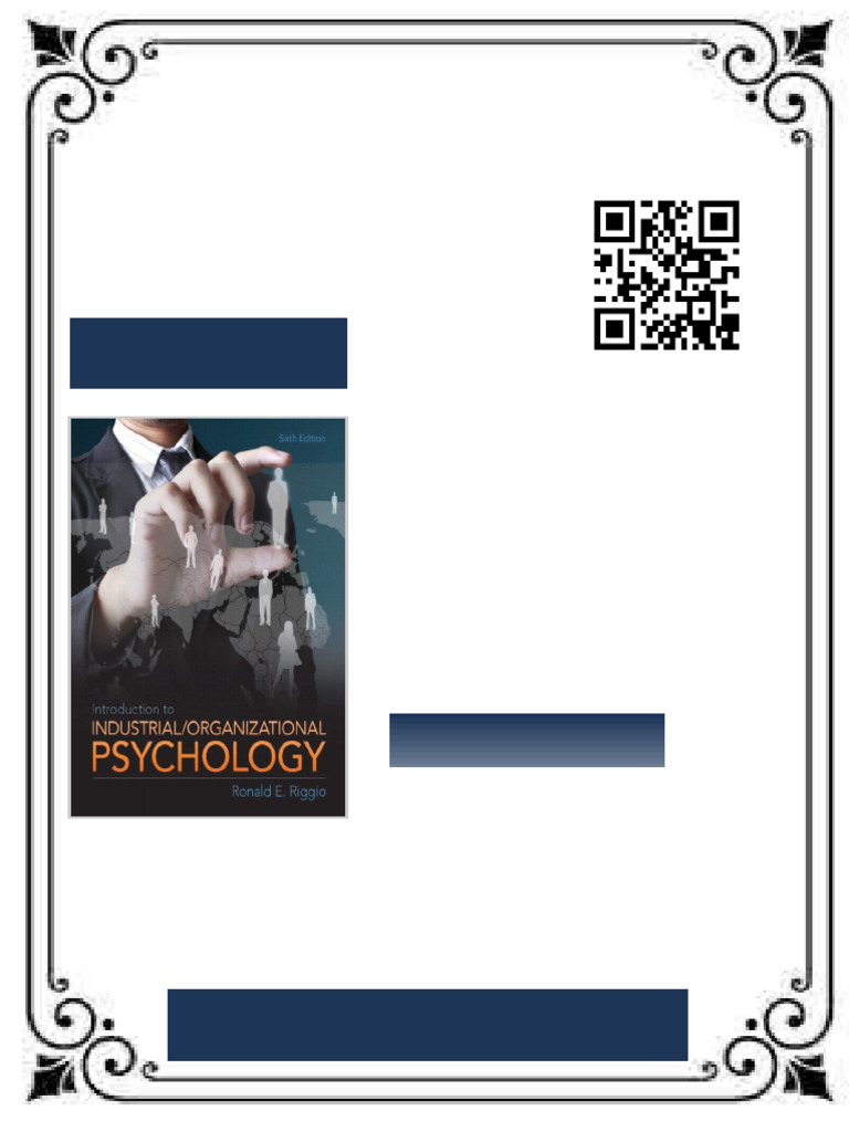 Introduction To Industrial and Organizational Psychology 6th Edition ...
