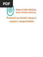 CEPOD Surgery Urgency Classification | PDF