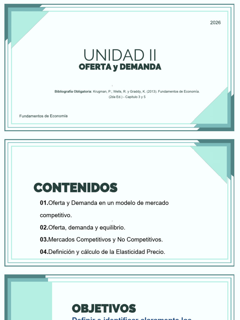 2026 Fe Unidad 2 | PDF | Elasticidad (economía) | Oferta y demanda