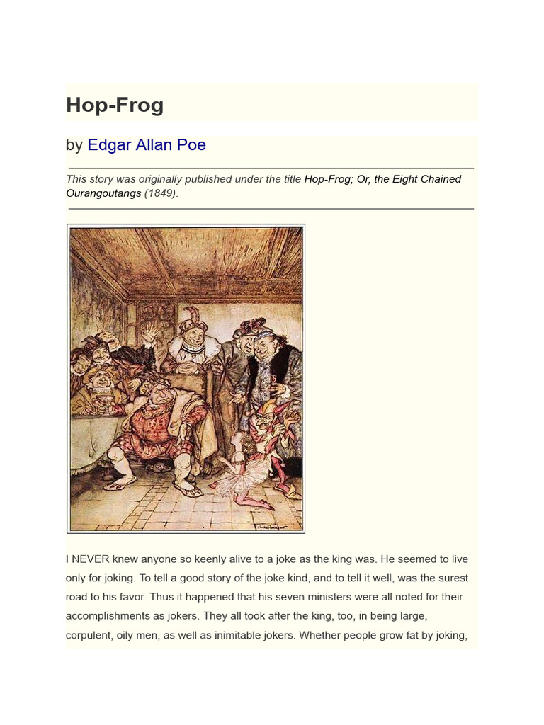 Hop Frog | PDF | Jester