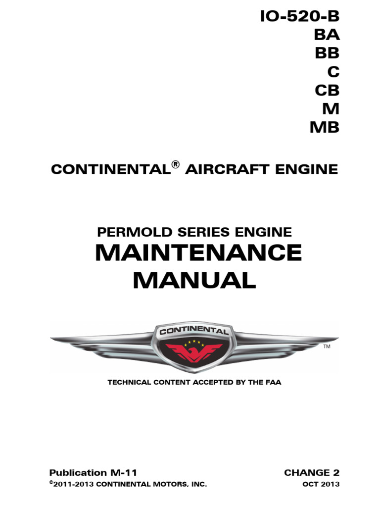 m11 - Io-520-b, Ba, Bb, c, Cb, m, Mb - Maintenance Manual | PDF | Pump ...
