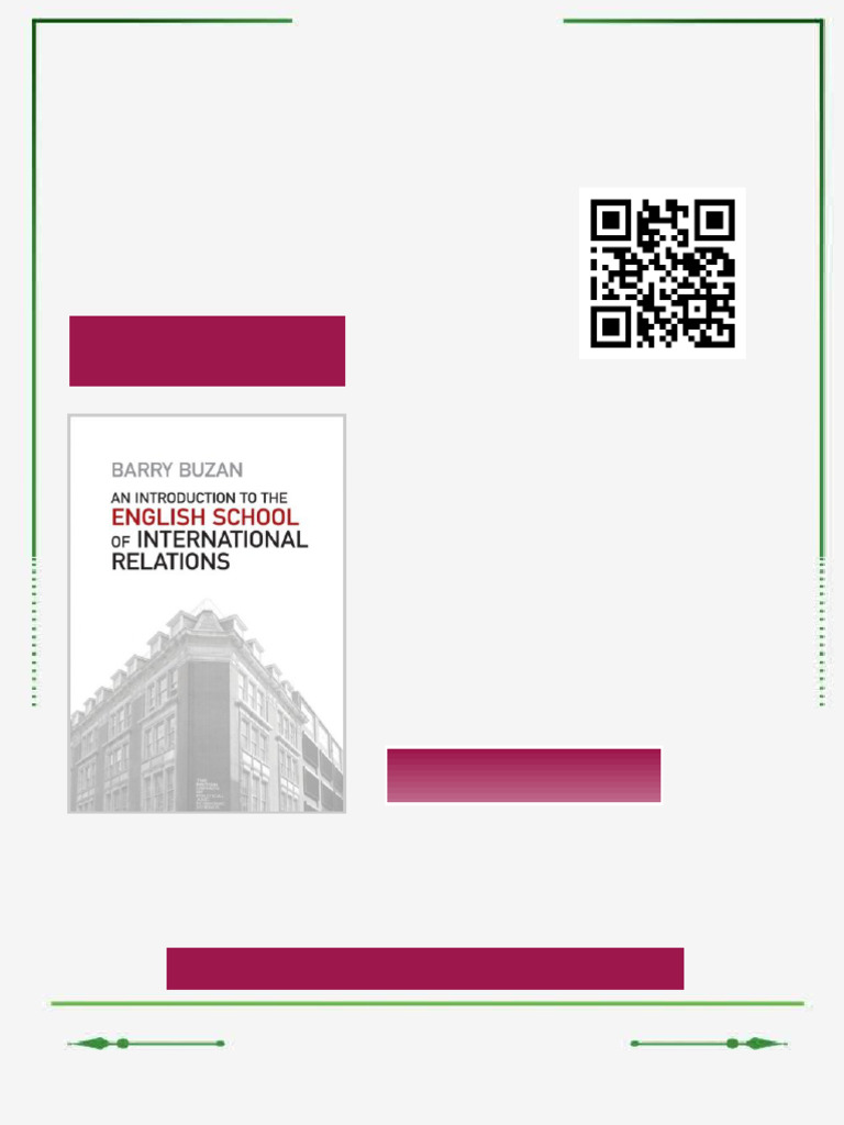 An Introduction To The English School of International Relations The ...