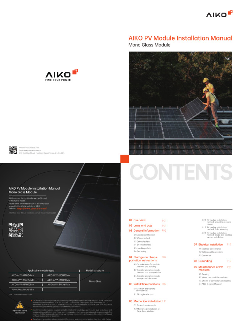 Mounting Instructions | PDF | Photovoltaics | Solar Panel