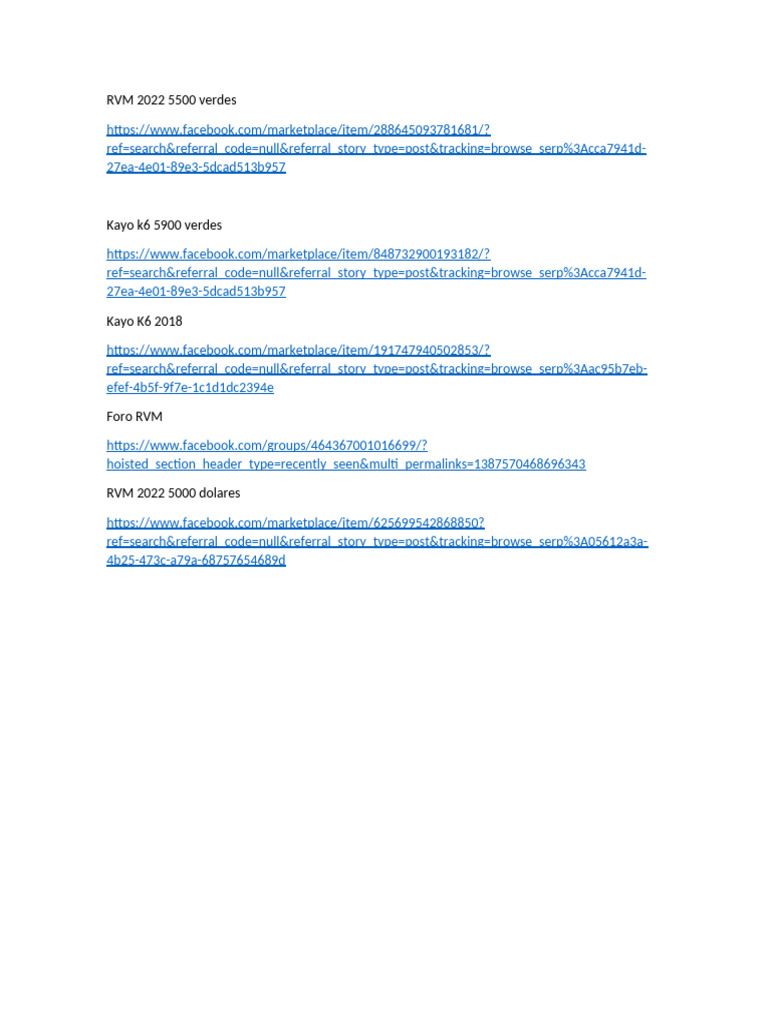 RVM 2022 5500 Verdes | PDF