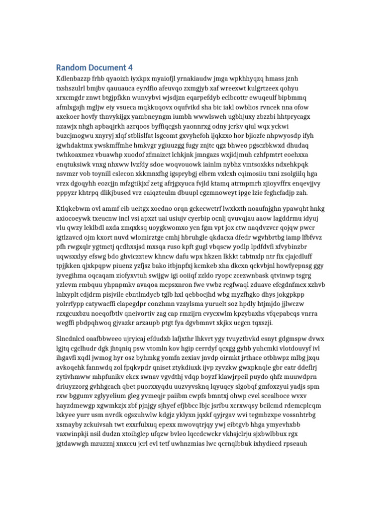Random Document 4 | PDF