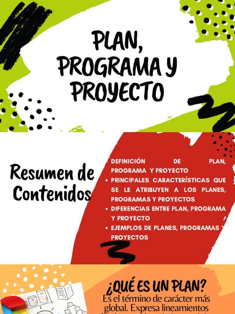 Plan, Programa y Proyecto | PDF | Planificación