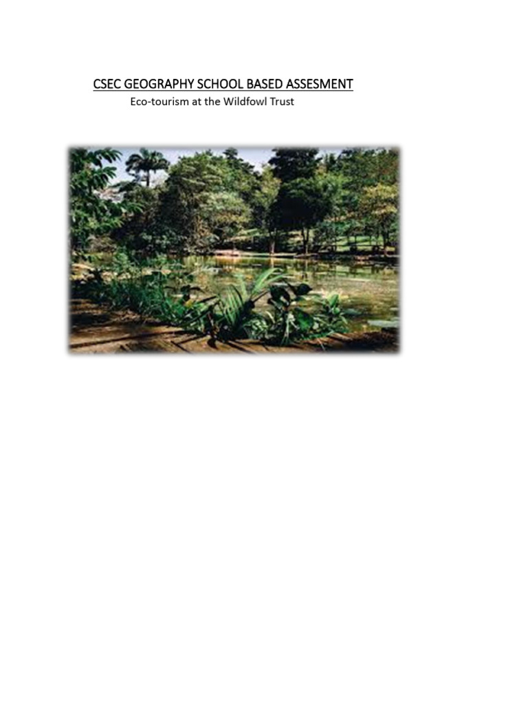 Csec Geography School Based Assesment | PDF