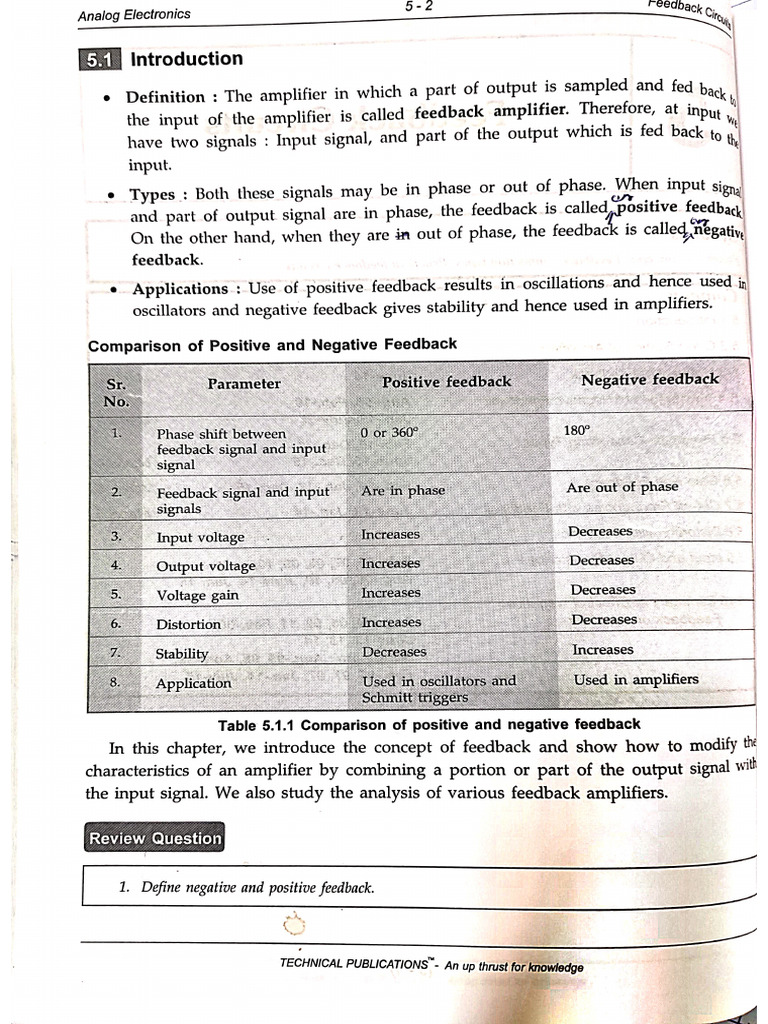 Feedback Topic Notes | PDF