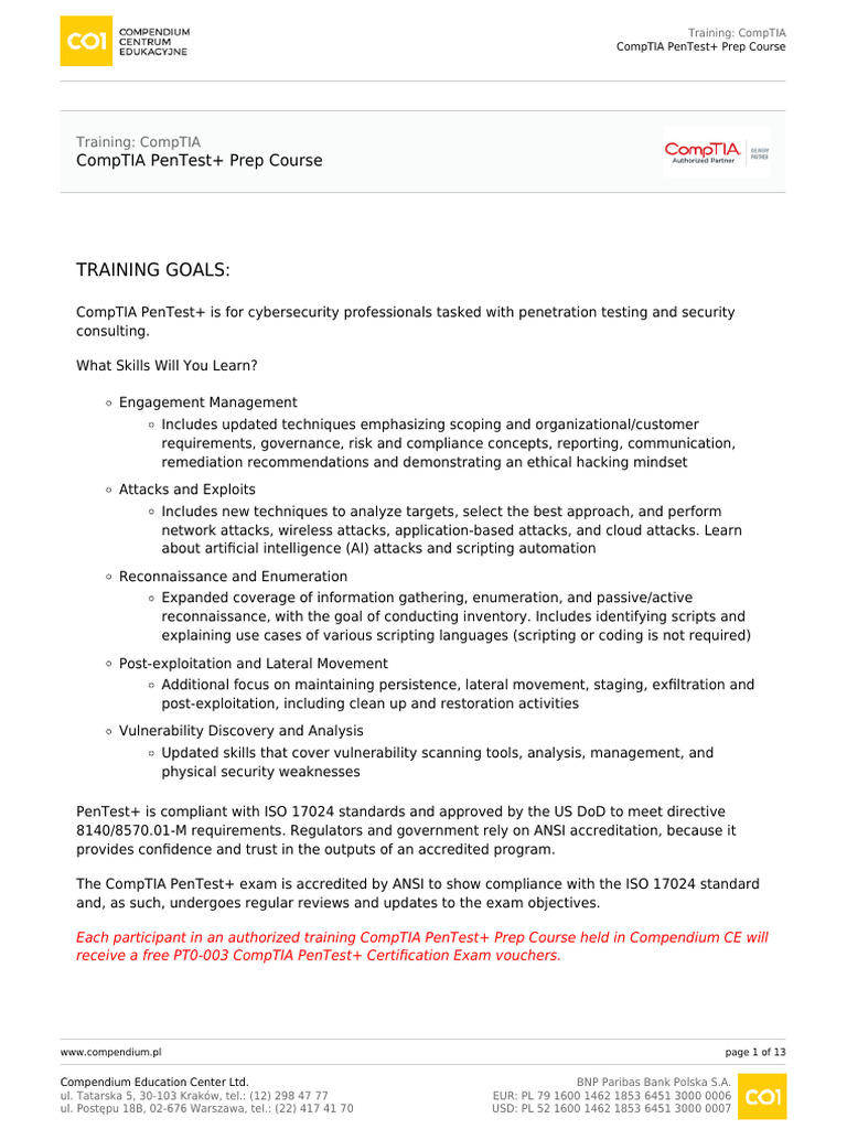 compendium-training-4977-comptia-pentest-prep-course | PDF ...