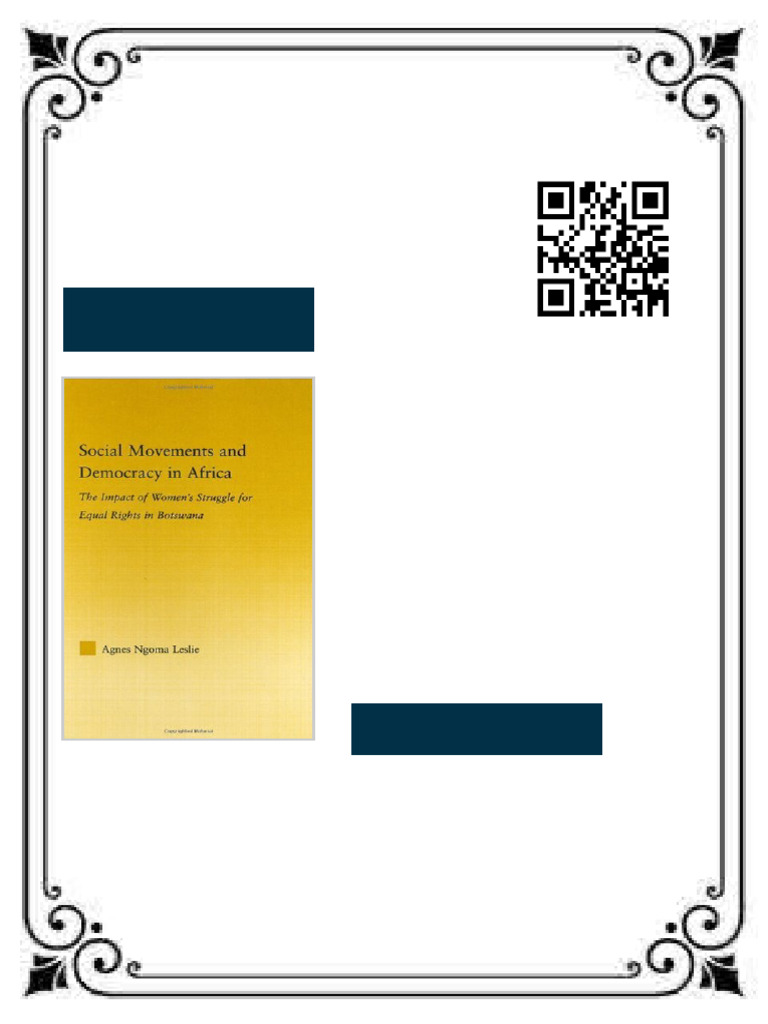 Social Movements and Democracy in Africa The Impact of Women s ...
