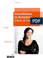 Fiscalitatea in Romania - Editia de Buzunar