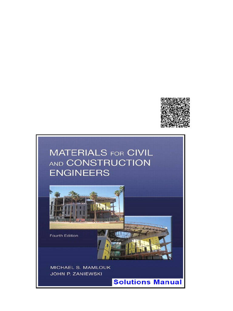 Materials For Civil and Construction Engineers 4th Edition Mamlouk ...