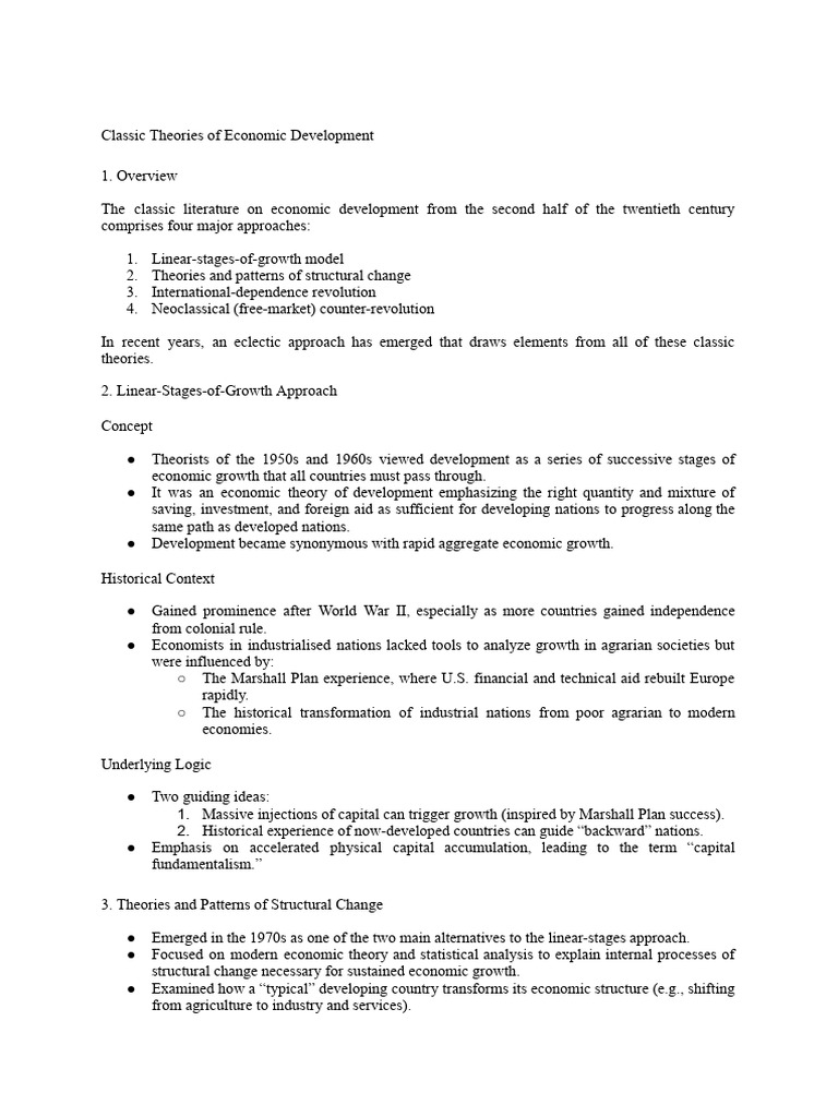 DEV CH 3 UNIT 2 | PDF | Economic Growth | Labour Economics