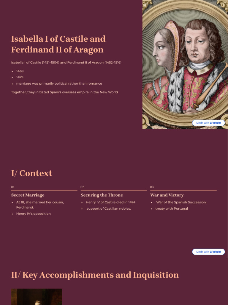 Isabella I of Castile and Ferdinand II of Aragon | PDF | Spanish ...