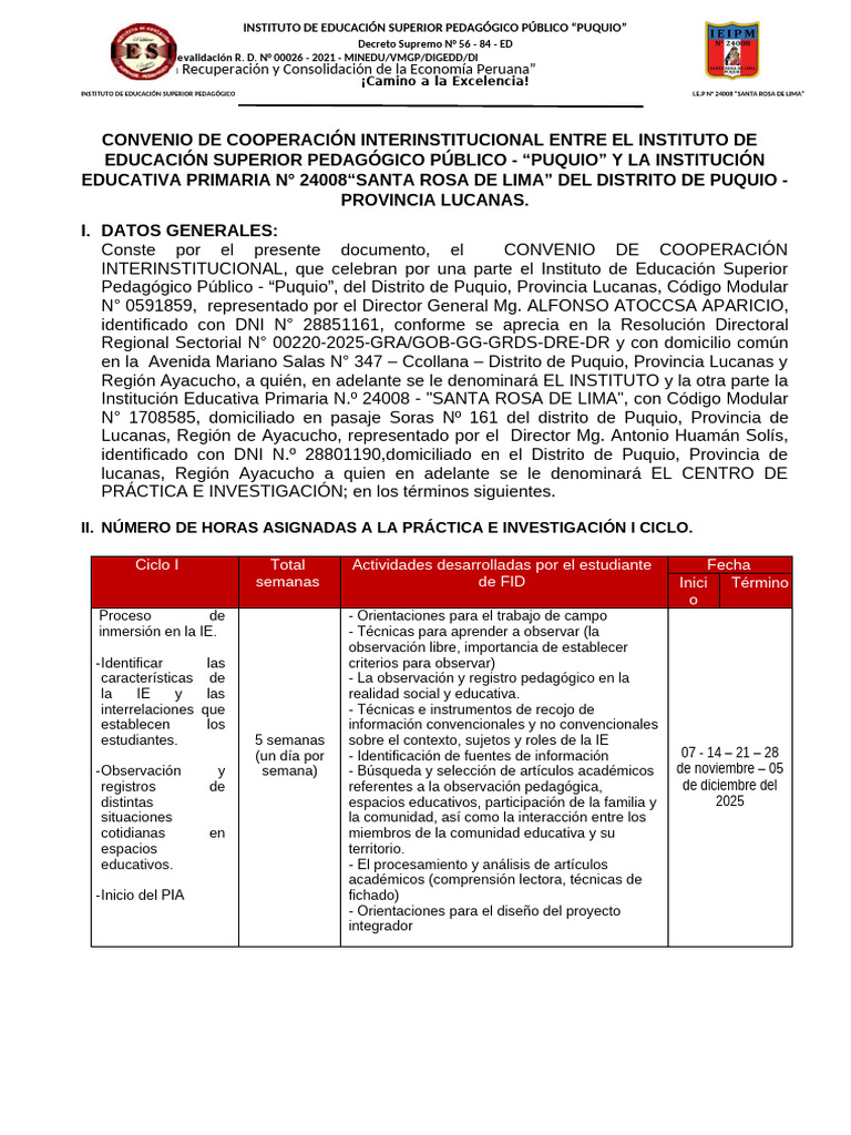 24008 Convenios Institucionales 2025 -i i Educ. Fisica i | PDF ...