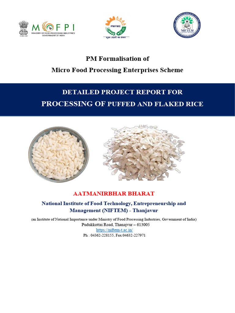 DPR Rice Flake | PDF | Rice | Agriculture