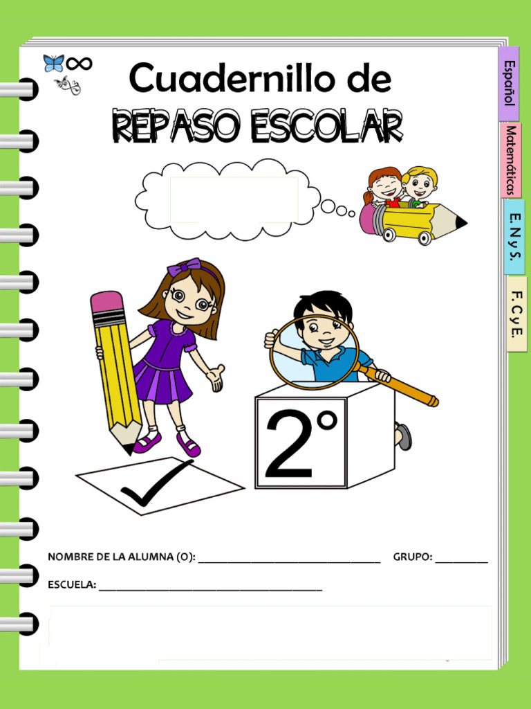 Cuadernillo de Repaso Escolar Segundo Grado | PDF