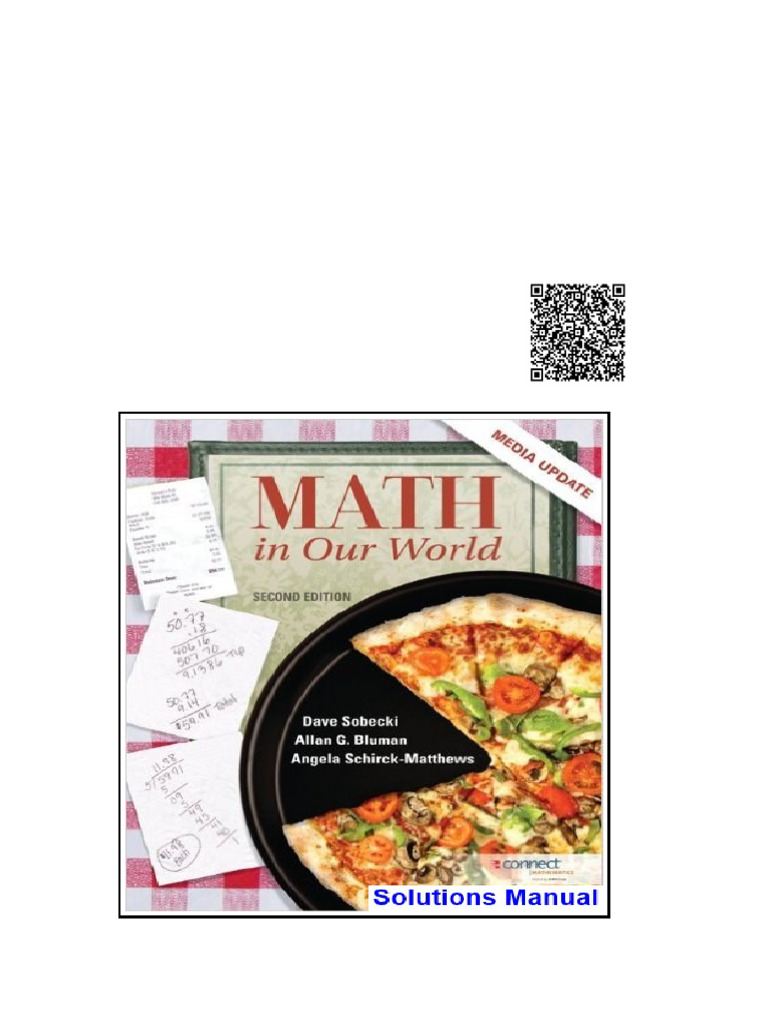 Math in Our World 2nd Edition Sobecki Solutions Manual | PDF