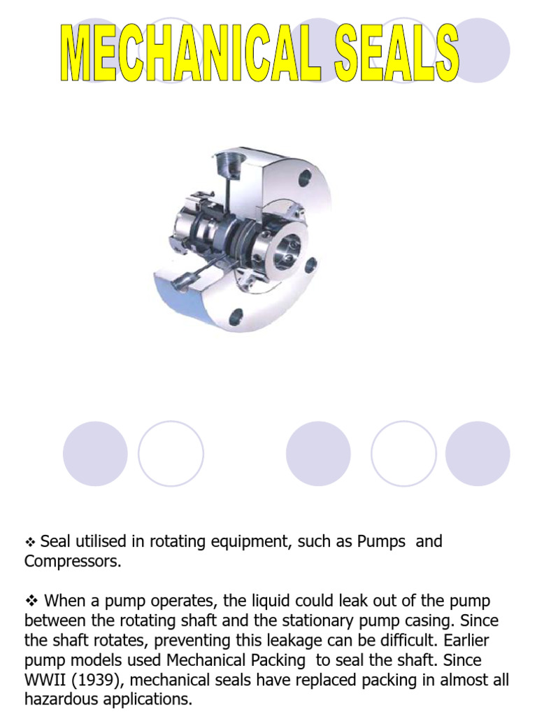 Mechanical Seals | PDF | Pump | Solid