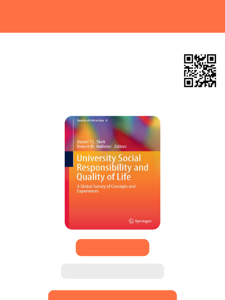 University Social Responsibility and Quality of Life A Global Survey of ...