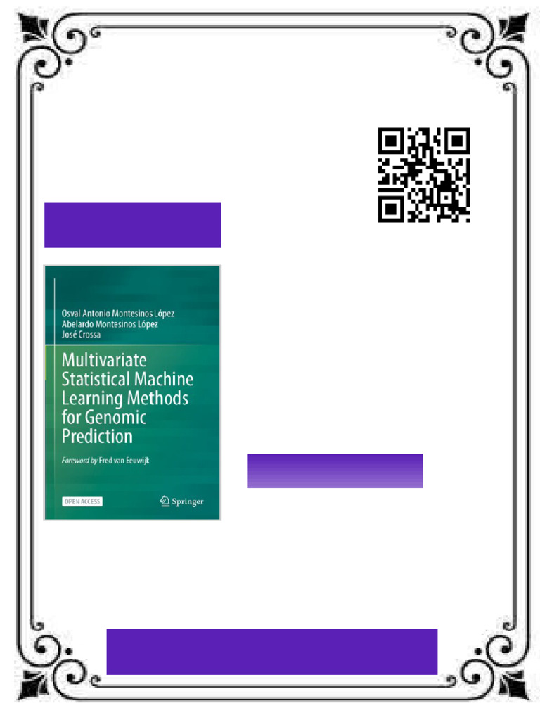 Multivariate Statistical Machine Learning Methods for Genomic ...