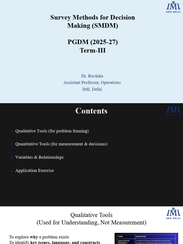 PGDM 4 | PDF | Quantitative Research | Qualitative Research